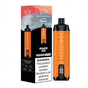 Peach Ice By Al Fakher Crown Bar Pro Max 15K Puffs Disposable Pod