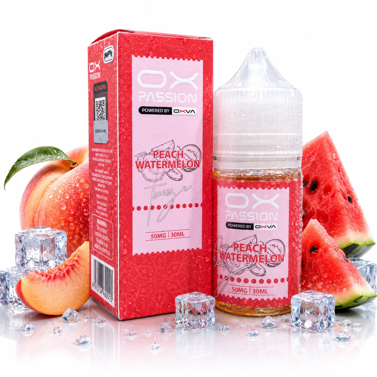 Peach Watermelon SaltNic By OX Passion Freeze