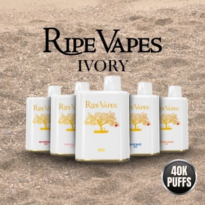 Ripe Vapes IVORY 40K Puffs Disposable Pod