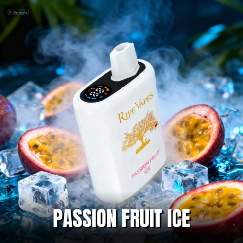 Passion Fruit Ice By Ripe Vapes IVORY 40K Puffs Disposable Pod - 50mg