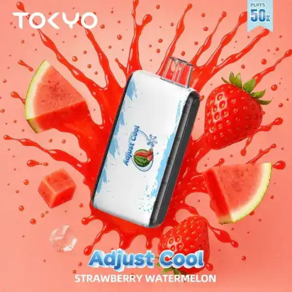 Strawberry Watermelon By TOKYO Adjust Cool 50K Puffs Disposable Pod