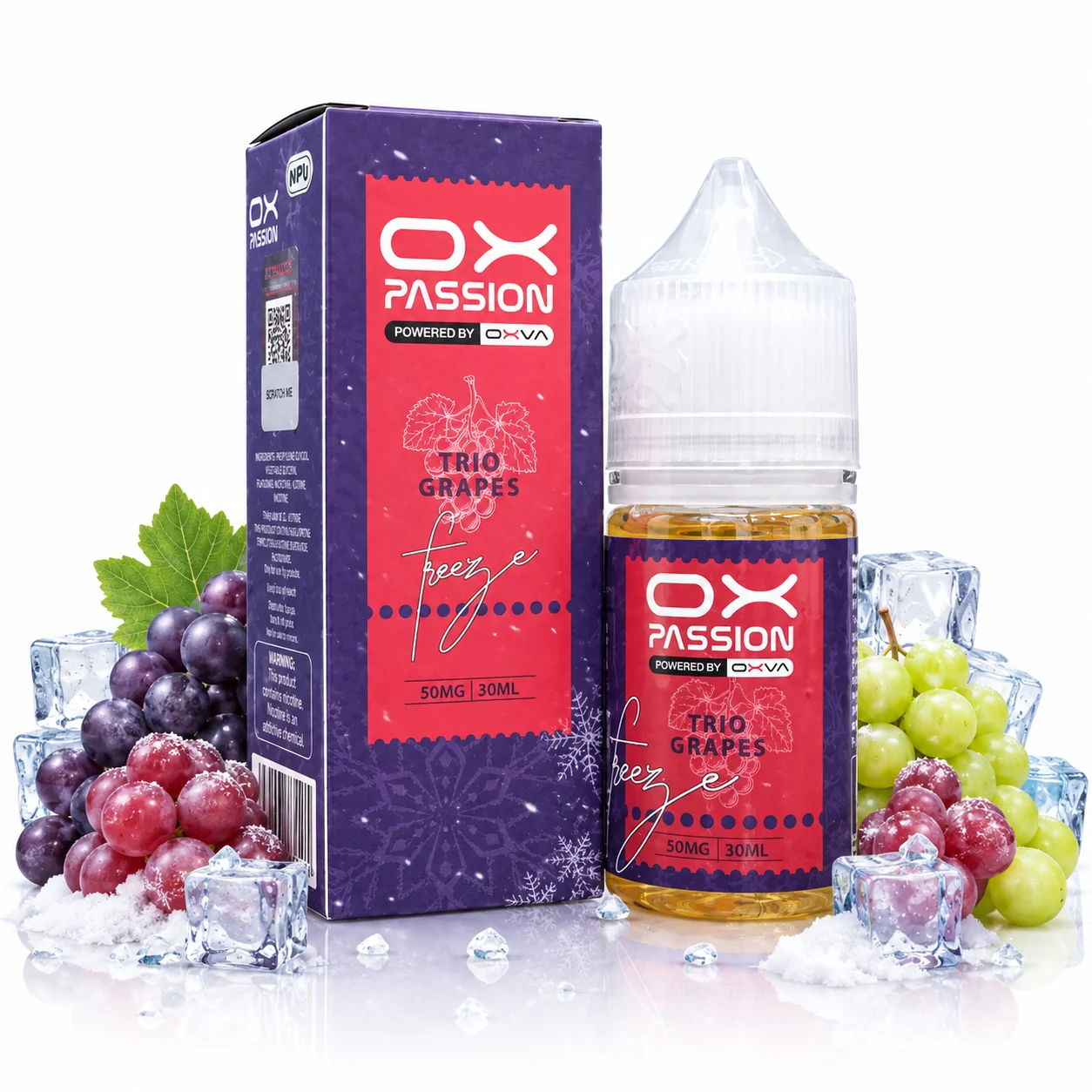 Trio Grapes SaltNic By OX Passion Freeze