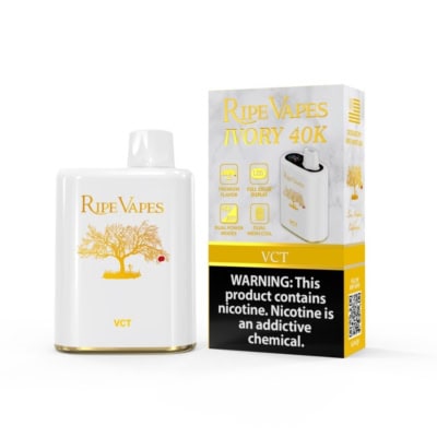 VCT By Ripe Vapes IVORY 40K Puffs Disposable Pod