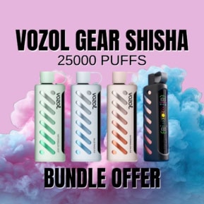 VOZOL GEAR SHISHA 25000 Puffs Disposable Pod Bundle Offer