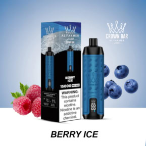 Berry Ice By Al Fakher Crown Bar Pro Max 15K Puffs Disposable Pod