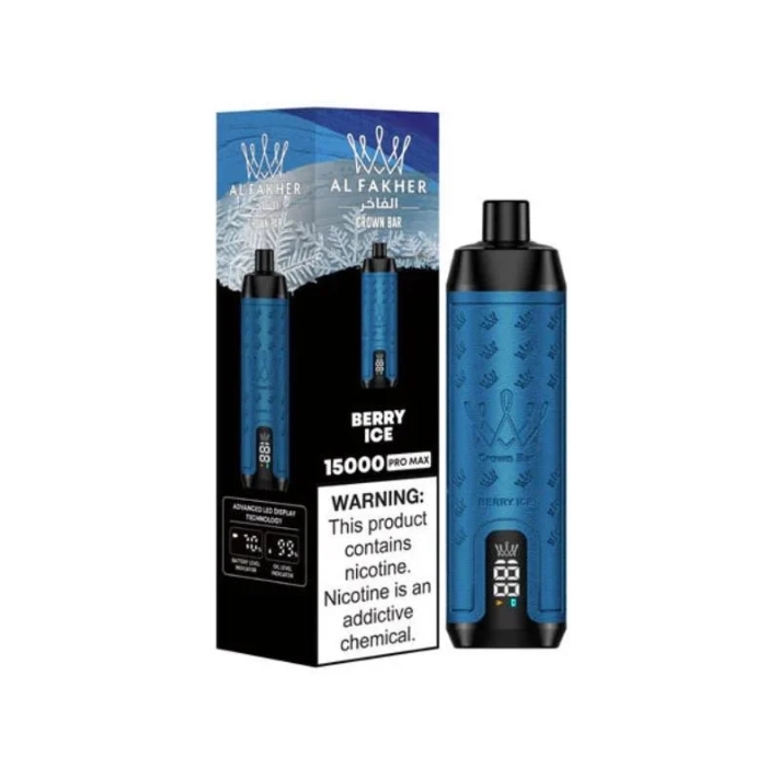 Berry Ice By Al Fakher Crown Bar Pro Max 15K Puffs Disposable Pod