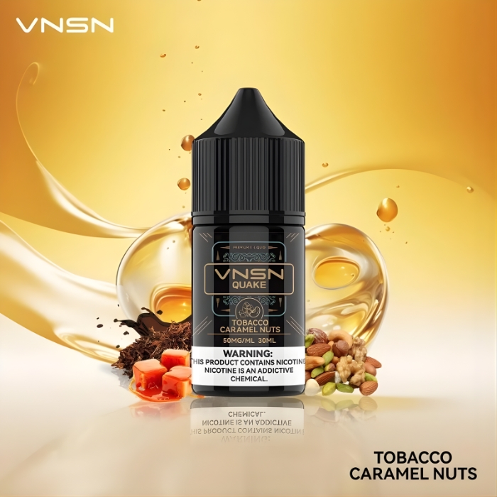 Tobacco Caramel Nuts SaltNic By VNSN Quake
