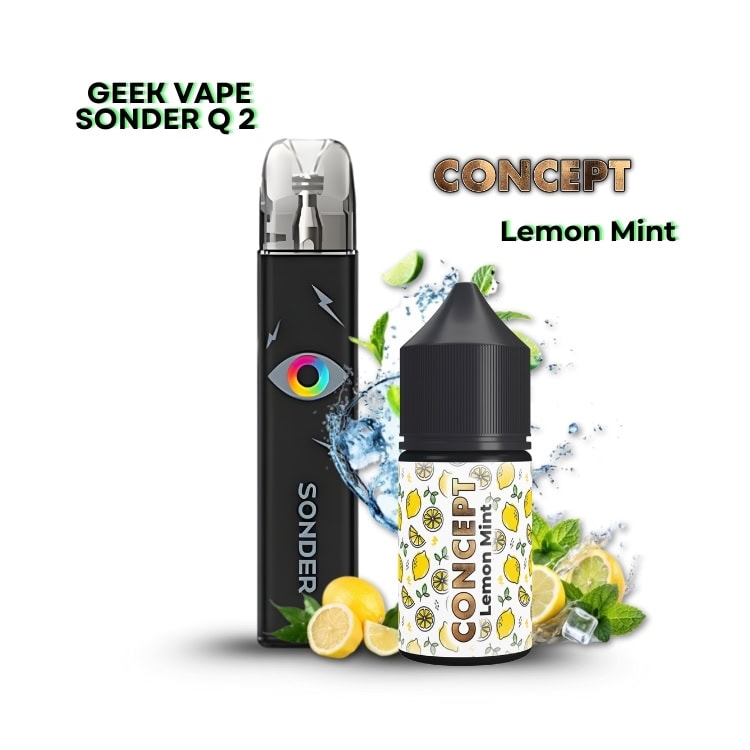 Geek Vape SONDER Q 2 Pod System - Lemon Mint By CONCEPT