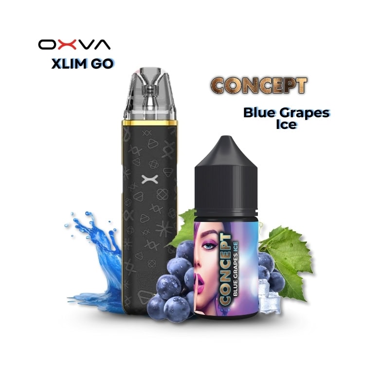 OXVA XLIM GO 30W Pod System – Lanyard Edition - Blue Grapes Ice By CONCEPT