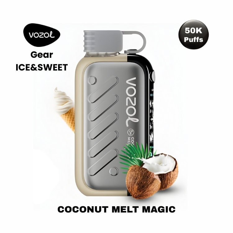 Coconut Melt Magic By VOZOL Gear Ice & Sweet 50K Puffs Disposable Pod