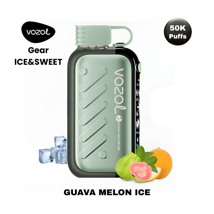 Guava Melon Ice By VOZOL Gear Ice & Sweet 50K Puffs Disposable Pod