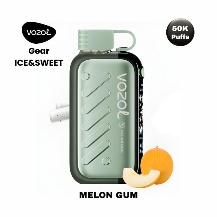 Melon Gum By VOZOL Gear Ice & Sweet 50K Puffs Disposable Pod
