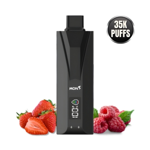 Strawberry Raspberry By Bubble Mon 35K Puffs Disposable Pod