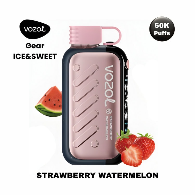 Strawberry Watermelon By VOZOL Gear Ice & Sweet 50K Puffs Disposable Pod