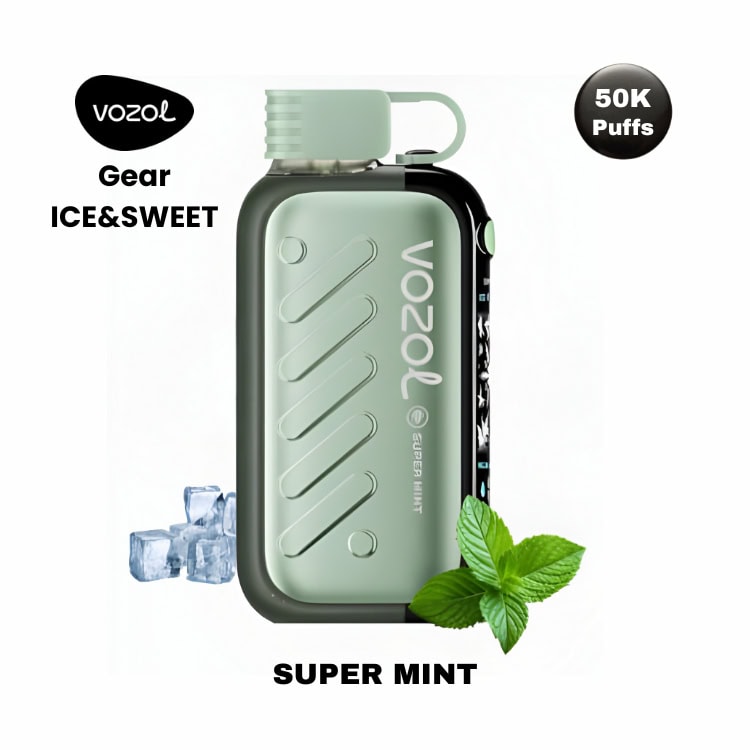 Super Mint By VOZOL Gear Ice & Sweet 50K Puffs Disposable Pod