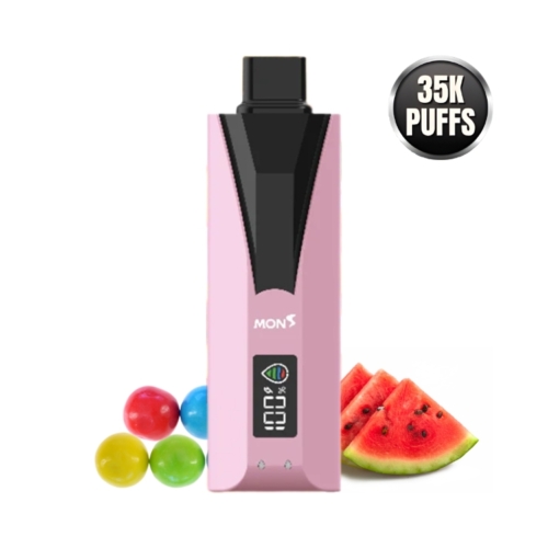 Watermelon Bubblegum By Bubble Mon 35K Puffs Disposable pod