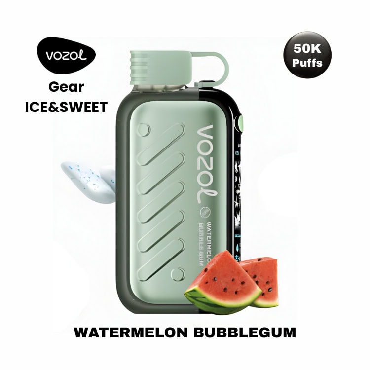 Watermelon Bubblegum By VOZOL Gear Ice & Sweet 50K Puffs Disposable Pod
