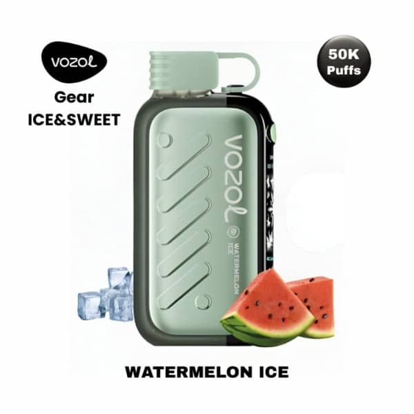 Watermelon Ice By VOZOL Gear Ice & Sweet 50K Puffs Disposable Pod