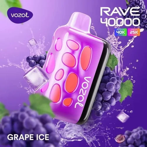 Grape Ice By VOZOL RAVE 40K Puffs Disposable Pod