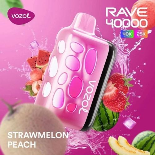 Strawmelon Peach By VOZOL RAVE 40K Puffs Disposable Pod