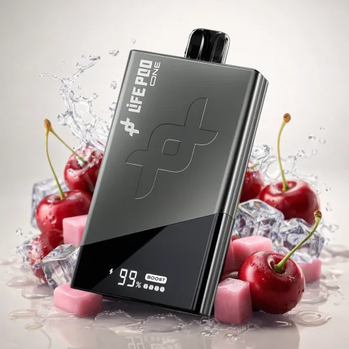 Cherry Bubblegum By Life Pod One 40K Disposable | Carbon Black
