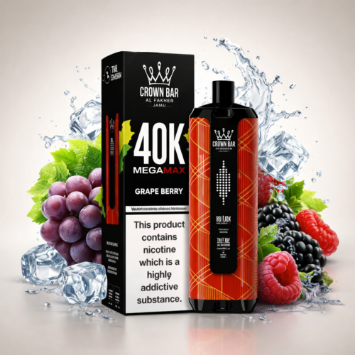 Grape Berry By Al Fakher Crown Bar Mega Max 40K Puffs Disposable