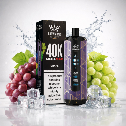 Grape By Al Fakher Crown Bar Mega Max 40K Puffs Disposable
