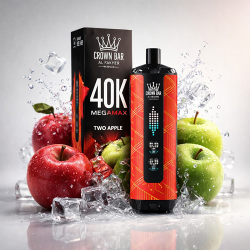 Two Apple By Al Fakher Crown Bar Mega Max 40K Puffs Disposable