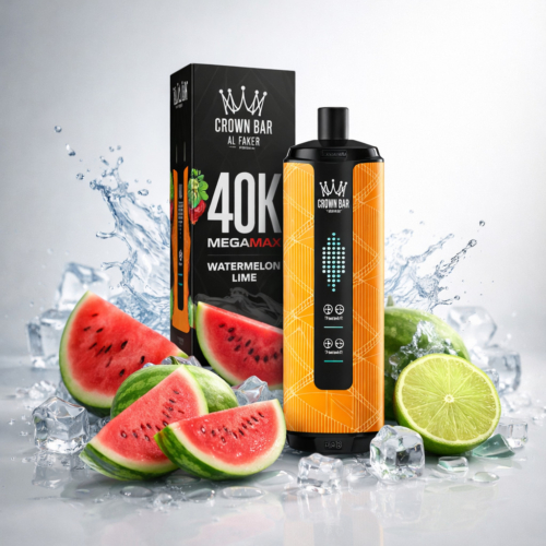Watermelon Lime By Al Fakher Crown Bar Mega Max 40K Puffs Disposable