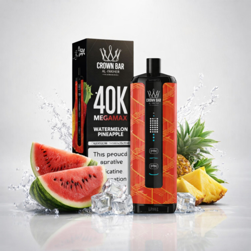 Watermelon Pineapple By Al Fakher Crown Bar Mega Max 40K Puffs Disposable