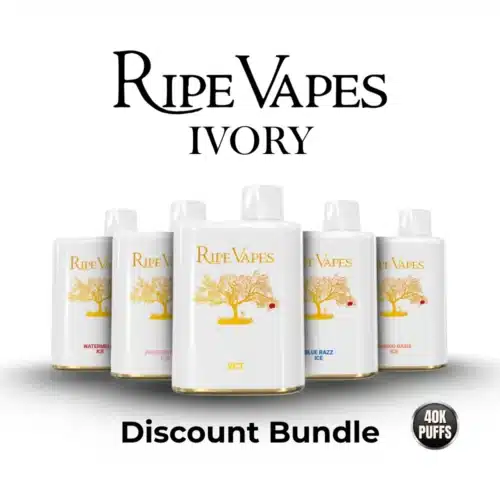 Ripe Vapes IVORY 40K Puffs Disposable Pod DISCOUNT BUNDLE