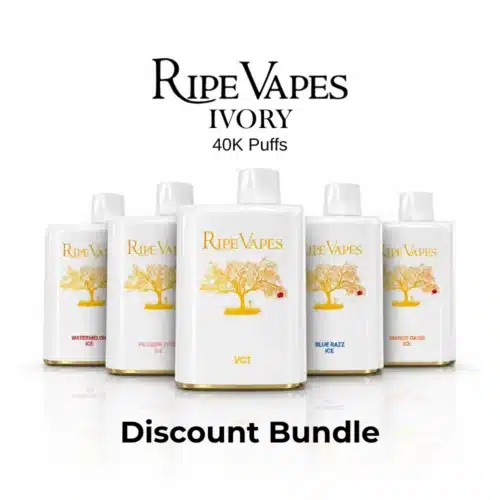 Ripe Vapes IVORY 40K Puffs Disposable Pod DISCOUNT BUNDLE