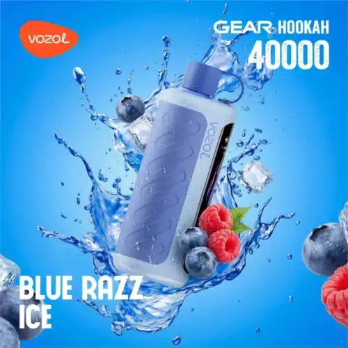 Blue Razz Ice By VOZOL GEAR Hookah 40K Puffs Disposable