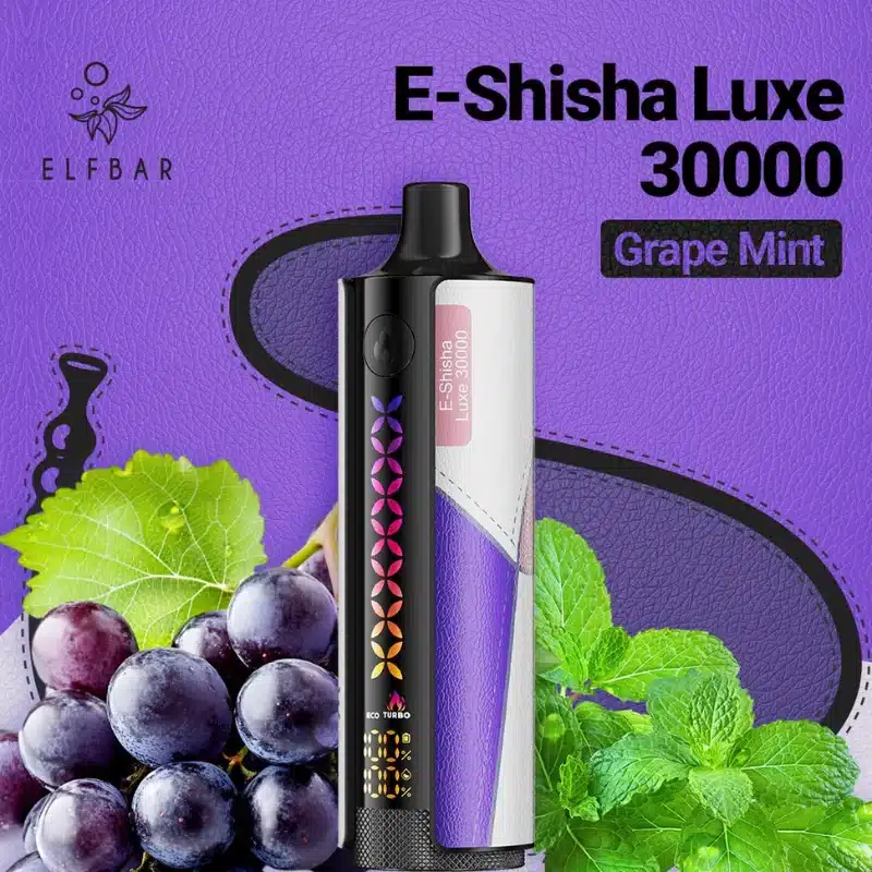 Grape Mint By ELFBAR E-SHISHA LUXE 30K Puffs Disposable