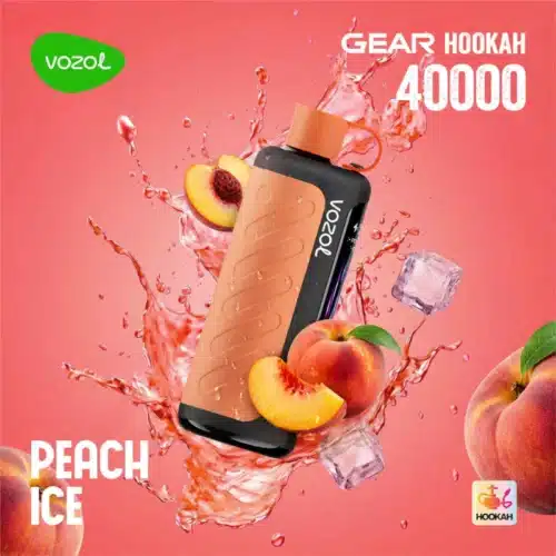 Peach Ice By VOZOL GEAR Hookah 40K Puffs Disposable