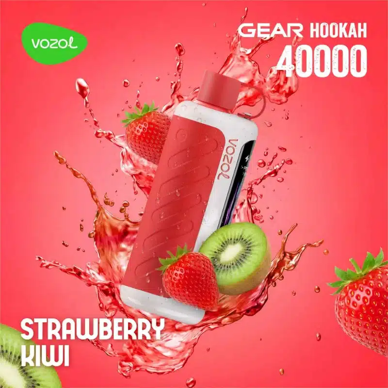 Strawberry Kiwi By VOZOL GEAR Hookah 40K Puffs Disposable