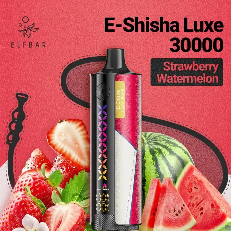 Strawberry Watermelon By ELFBAR E-SHISHA LUXE 30K Puffs Disposable