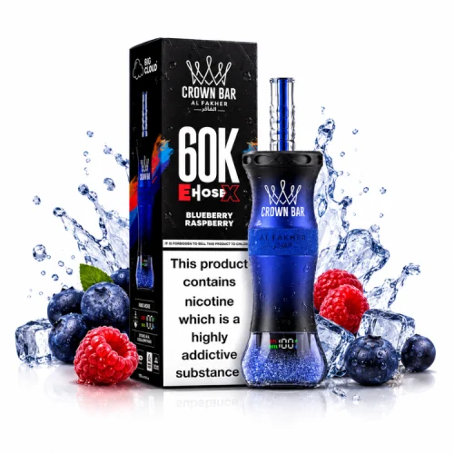 Blueberry Raspberry By AL Fakher Crown Bar EHOSE X 60K Puffs Disposable