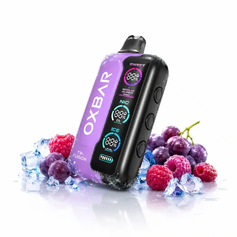 Grape Raspberry By OXBAR Tri-Fusion 50K Puffs Disposable