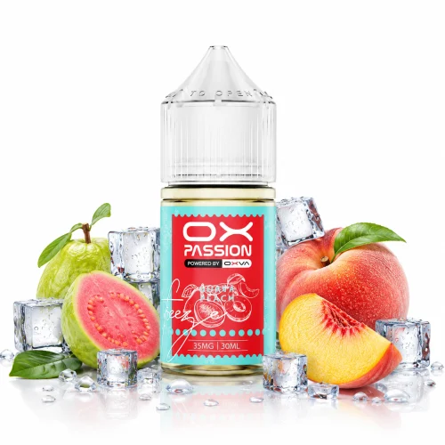 Guava Peach SaltNic By OX Passion Freeze
