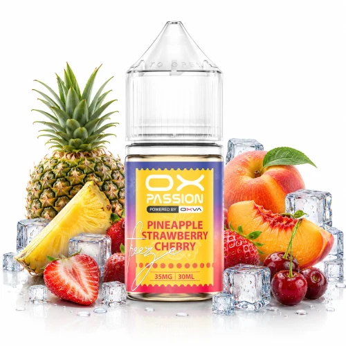Pineapple Strawberry Cherry SaltNic By OX Passion Freeze