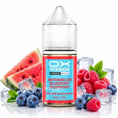 Watermelon Blueberry Raspberry SaltNic By OX Passion Freeze