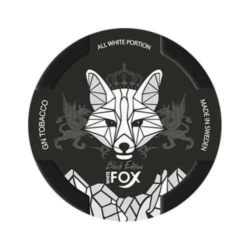 White Fox Black Edition Nicotine Pouches | Strong Mint by GN Tobacco