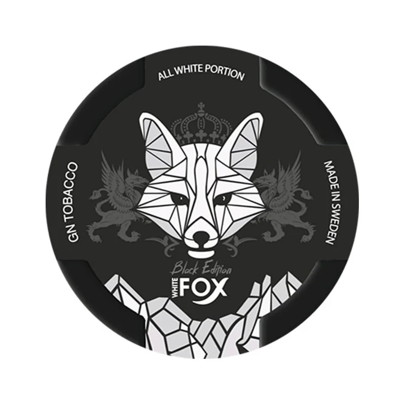 White Fox Black Edition Nicotine Pouches | Strong Mint by GN Tobacco