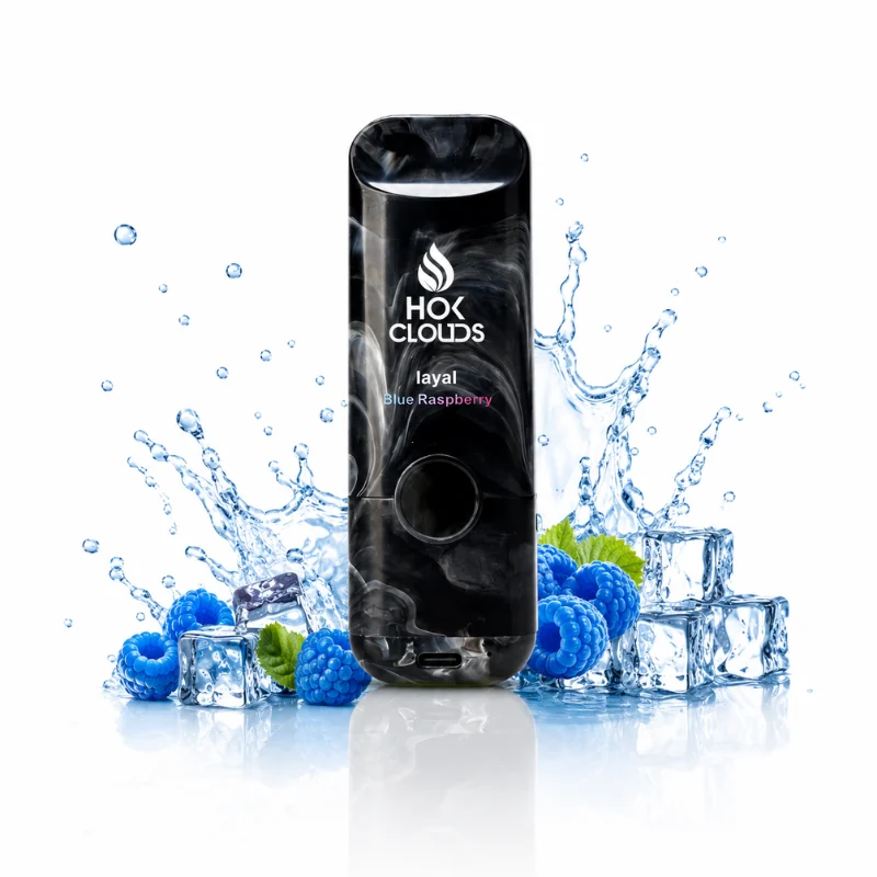 Blue Raspberry By HOK Clouds Layal 9900 Puffs Disposable Vape