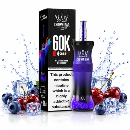 Blueberry Cherry By AL Fakher Crown Bar EHOSE X 60K Puffs Disposable