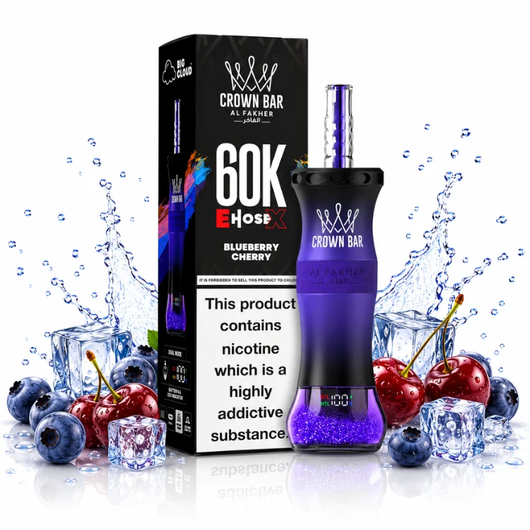 Blueberry Cherry By AL Fakher Crown Bar EHOSE X 60K Puffs Disposable