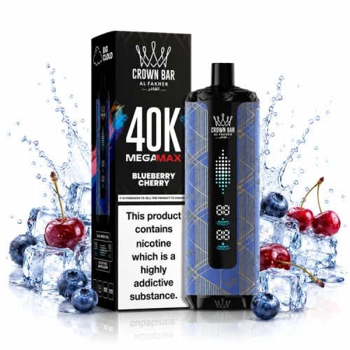 Blueberry Cherry By Al Fakher Crown Bar Mega Max 40K Puffs Disposable
