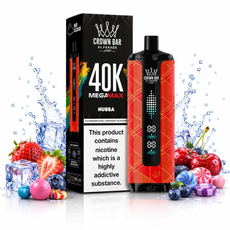 Hubba By Al Fakher Crown Bar Mega Max 40K Puffs Disposable