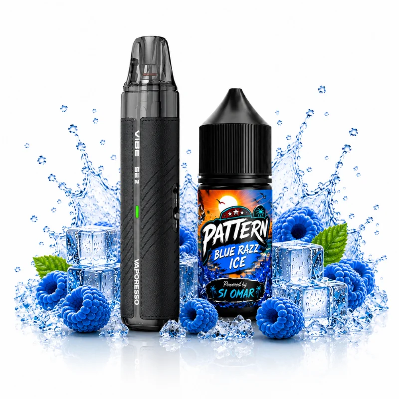 Vaporesso VIBE SE 2 + Blue Razz Ice By PATTERN Bundle